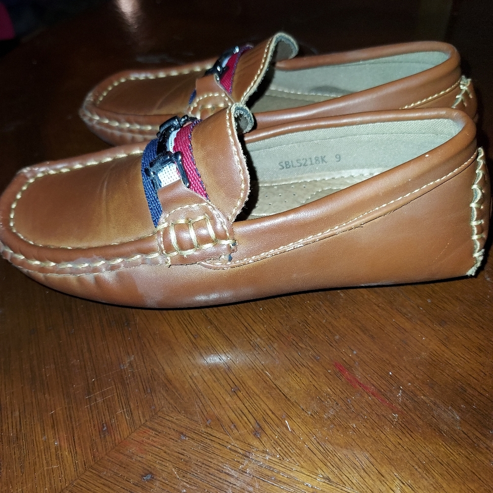 Bruno marc loafers size 9 toddler Boys brown